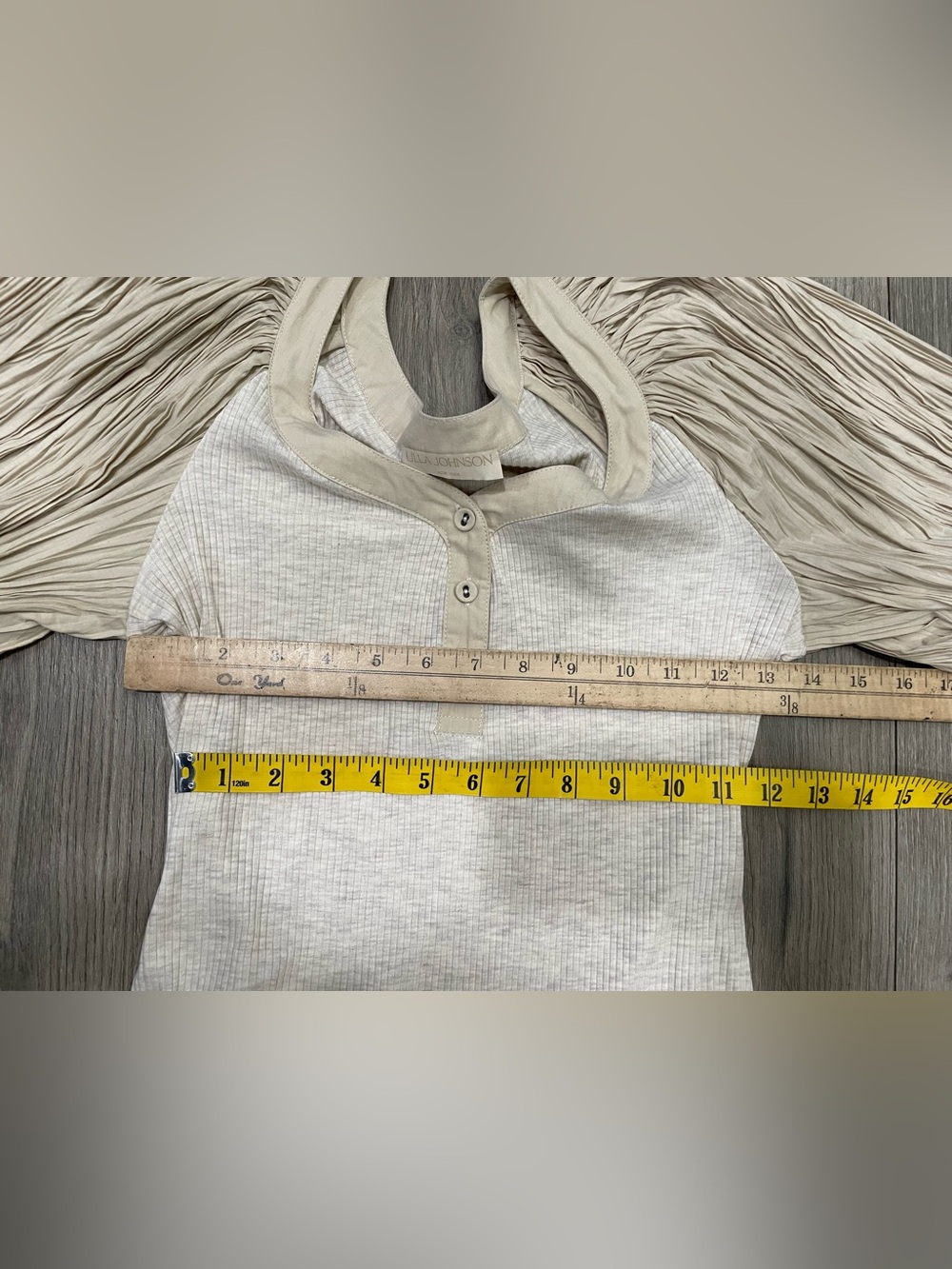 Ulla Johnson Marika Top in Cobblestone Size Small - Picture 8 of 10